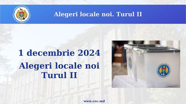 În comuna Boșcana, raionul Criuleni și Iliciovca, raionul Florești va avea loc turul doi al alegerilor locale noi