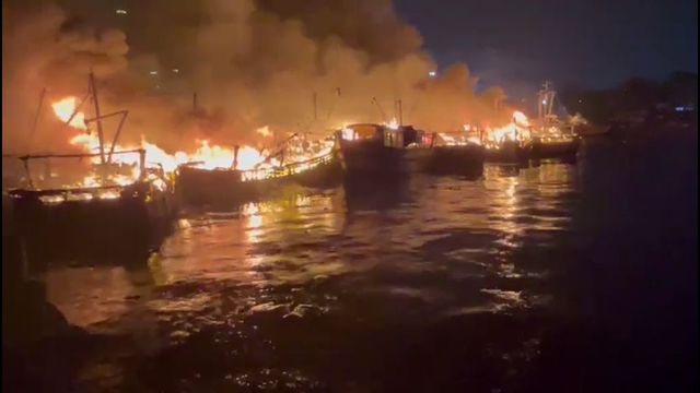 23 Fishing Boats Turn To Ash In Massive Fire At Visakhapatnam Harbour