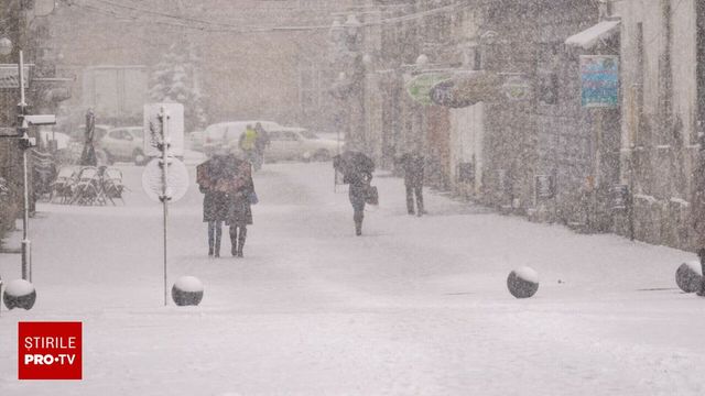 Cod galben și portocaliu de vânt puternic, ninsori și viscol în mare parte din țară | HARTĂ