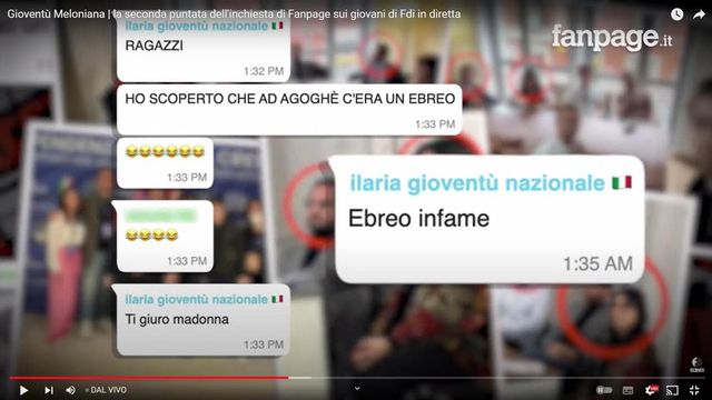 I dirigenti di Gioventù nazionale irridono la senatrice ebrea di FdI: la seconda puntata dell’inchiesta di Fanpage