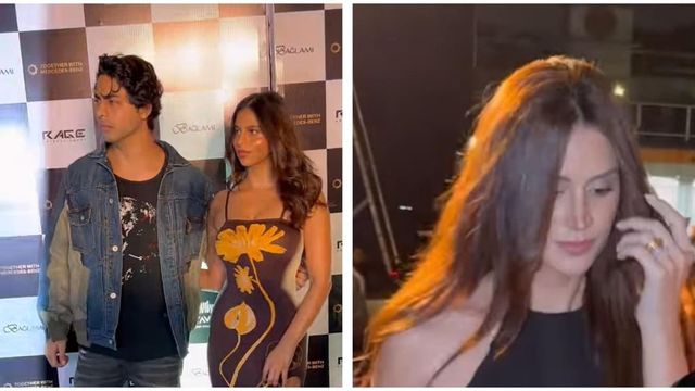 Aryan Khan parties with sister Suhana Khan, rumoured girlfriend Larissa Bonesi also arrives. Watch