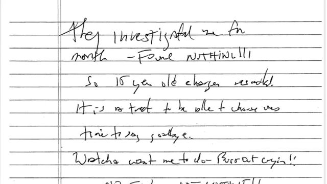 Sale a la luz la nota de suicidio de Jeffrey Epstein
