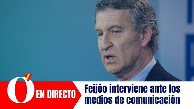 Feijóo interviene ante los medios de comunicación