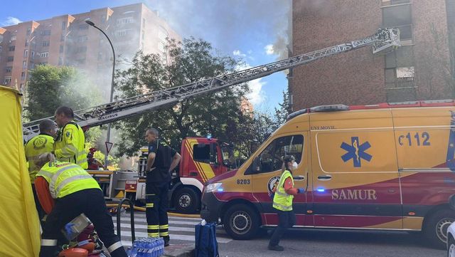 Se derrumba el forjado de un edificio en obras en Madrid