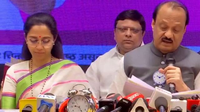 Cousins Ajit, Sule share stage, manifesto for Pune civic polls