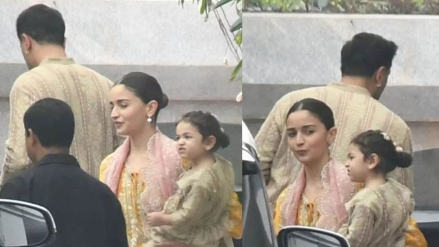 Alia-Ranbir Twin With Daughter Raha For Diwali Puja