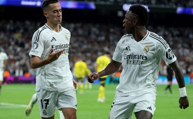 Vinicius hat-trick saves Real Madrid in Champions League, Villa go top