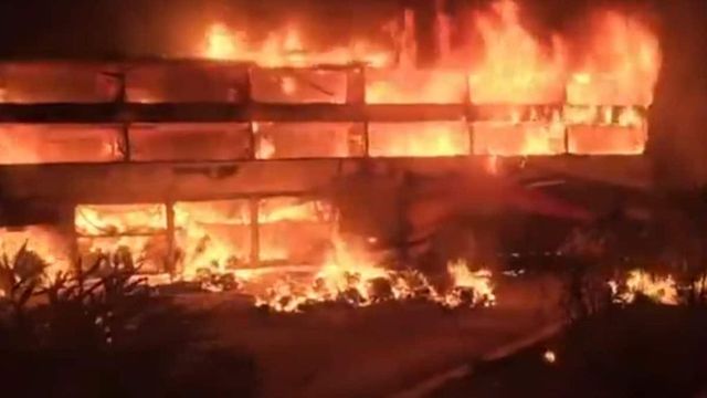 3 Killed As Bus Tyre Bursts, Crashes Into Container Lorry In Andhra Pradesh