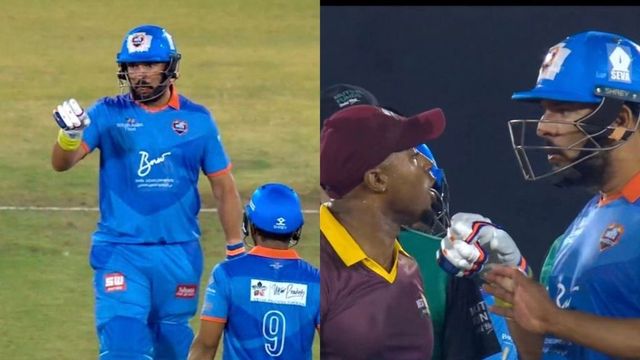 Yuvraj Singh and Tino Best fight it out in International Masters final in Raipur: What went down