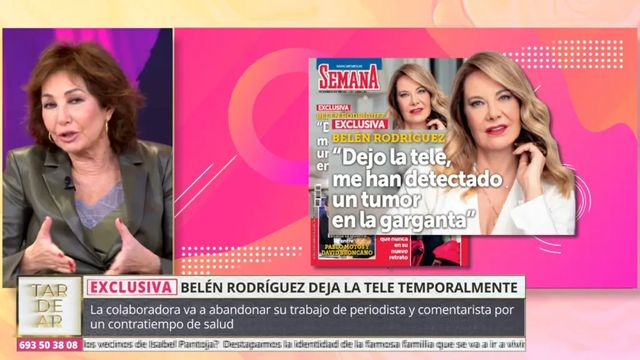 Así se enteró Belén Rodríguez que tenía un tumor en la garganta