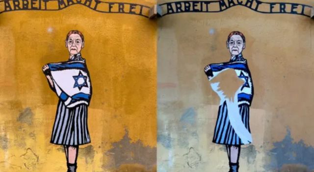 Raid antisemita sui murales di Edith Bruck, Segre e Modiano a Milano