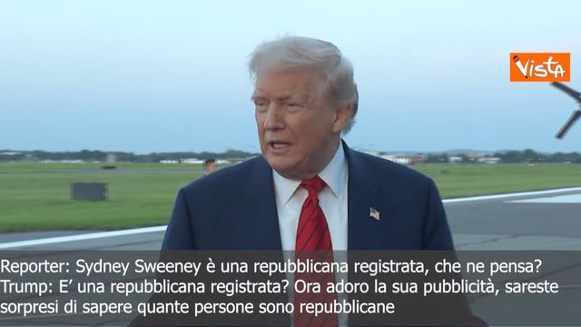 Trump elogia Sydney Sweeney dopo aver scoperto che è repubblicana