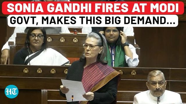 Sonia Gandhi Attacks Modi Govt In Rajya Sabha, Demands Immediate Population Census | Watch