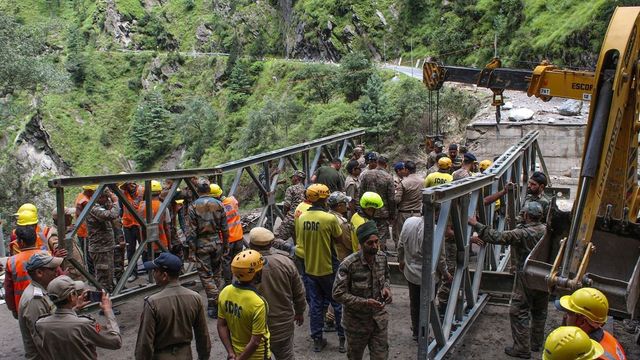 Bridge built to restore connectivity in flood-hit Uttarkashi, relief supply intensified