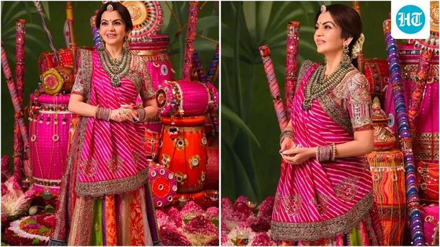 Nita Ambani celebrates Navratri 2025 in regal Banarasi lehenga and diamonds, embracing 9 shades of Goddess Durga