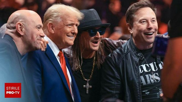 Donald Trump și-a făcut apariția la gala MMA UFC 309 din Madison Square Garden. Era însoțit de Elon Musk