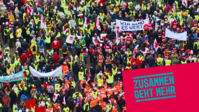 Germania, paralizată de una dintre cele mai mari greve din ultimele decenii