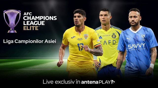 Cristiano Ronaldo și Florinel Coman luptă în Liga Campionilor Asiei, exclusiv în AntenaPLAY