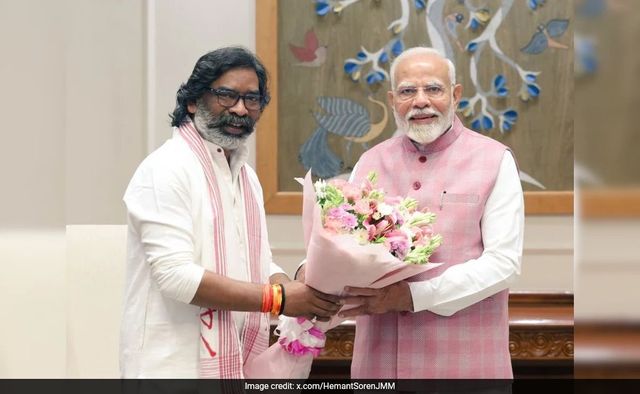 Jharkhand Chief Minister Soren Meets Prime Minister Modi in Delhi