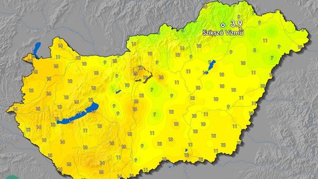 Csak 3,9 fok volt Szikszón, megdőlt a hajnali hidegrekord csütörtökön
