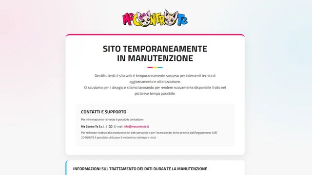 Me contro Te: sito in manutenzione dopo il ricorso a Palermo