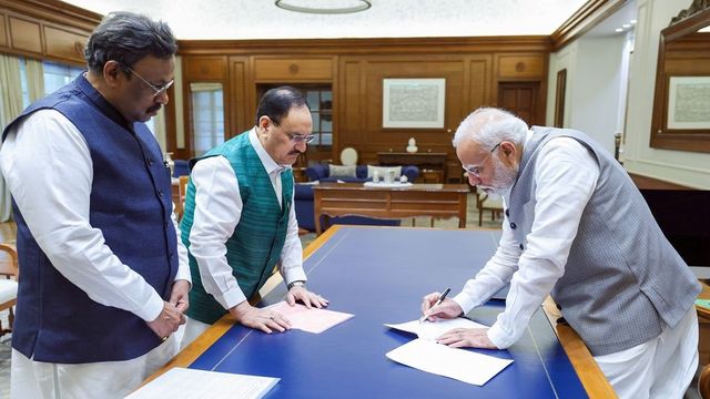 PM Modi renews his membership as BJP's first active member