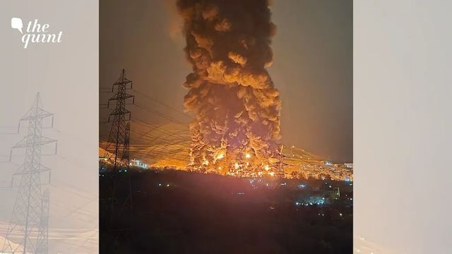 Israeli And US Strikes Ignite Fires At Tehran Oil Depots