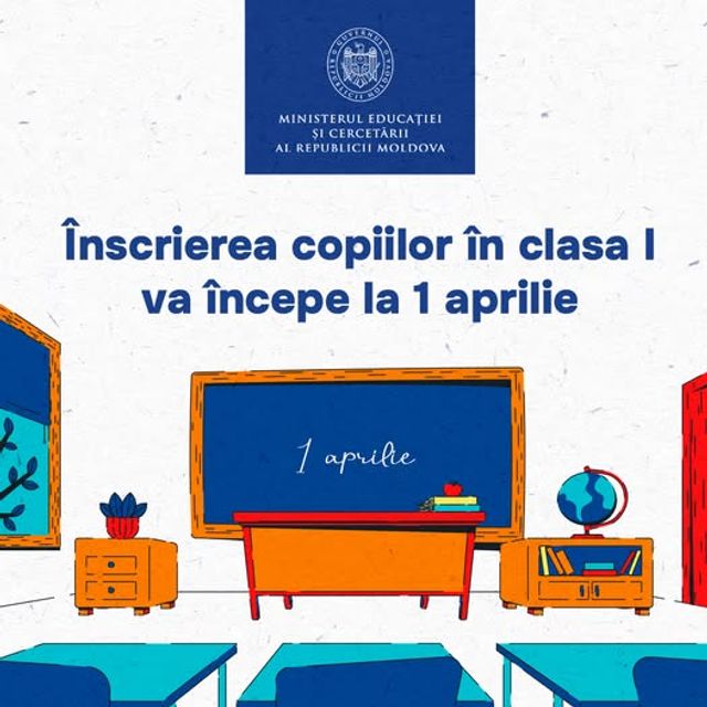 De la 1 aprilie începe înscrierea în clasa întâi pentru anul de studii 2026-2027