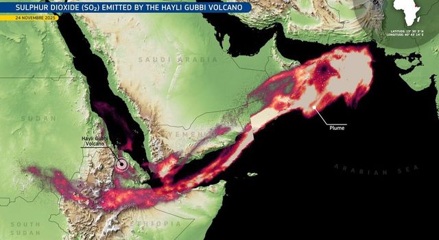 Etiopia, il vulcano Hayli Gubbi si risveglia dopo 10.000 anni