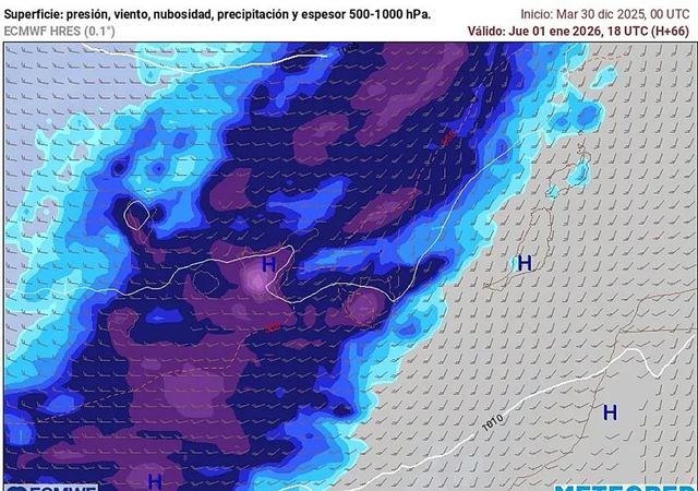 La borrasca Francis traerá lluvias y temperaturas bajo cero a Bizkaia