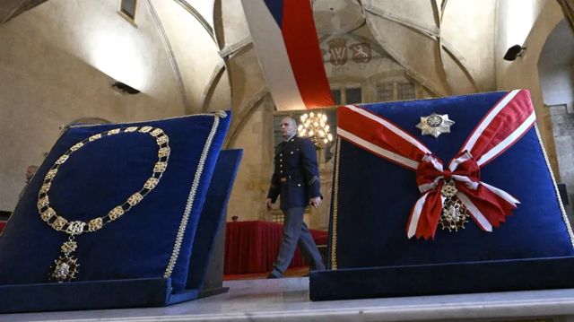 Předávání státních vyznamenání prezidentem republiky