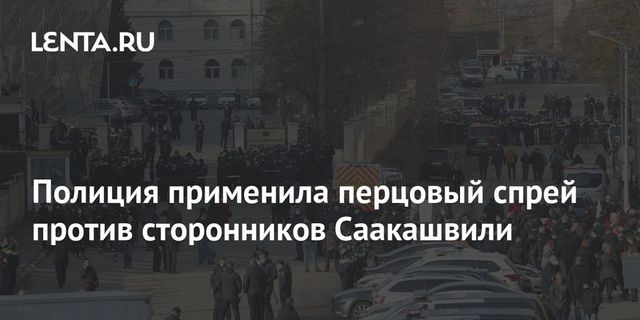 Задержание сторонников Саакашвили у здания суда