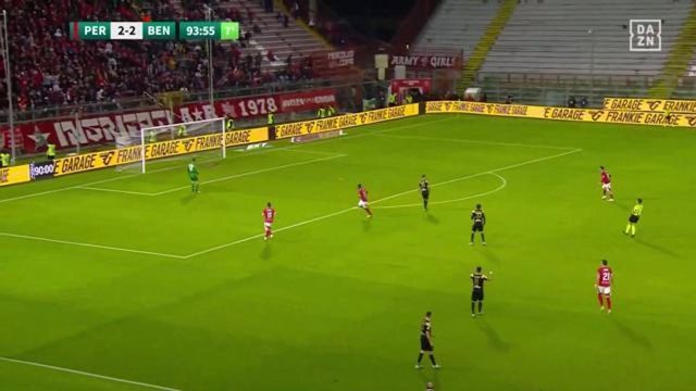 Perugia-Benevento e il gol del 3-2 sotto inchiesta per illecito sportivo
