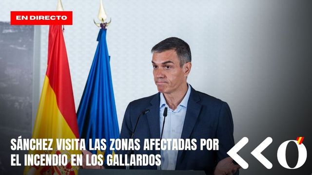 Sánchez visita las zonas afectadas por el incendio de Los Gallardos