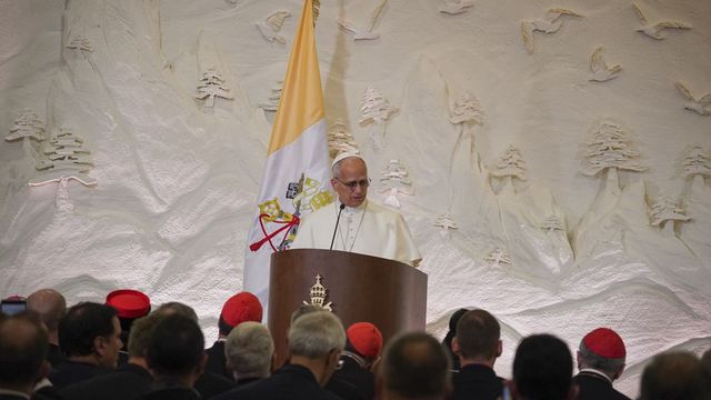 Leó pápa a palesztin állam létrehozását sürgeti