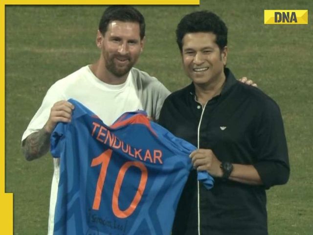 Messi Meets Sachin At Wankhede - Moment World Had Been Waiting For: WATCH