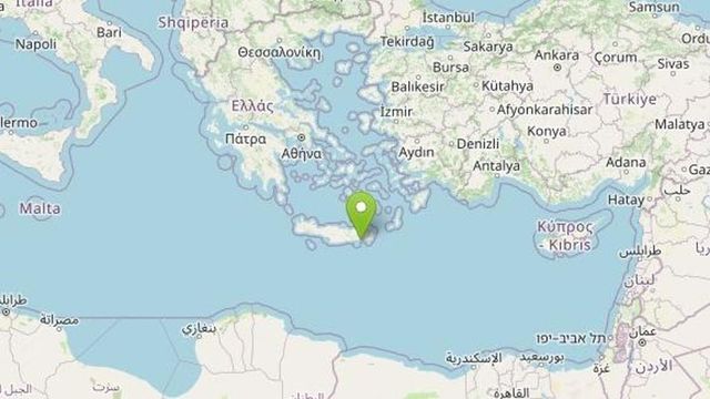 Terremoto a Creta, forte scossa di magnitudo 5.8