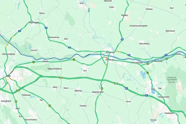 Baleset miatt több kilométeres a torlódás az M1-esen