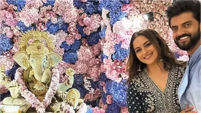 Sonakshi-Zaheer celebrate first Ganesh Chaturthi after wedding