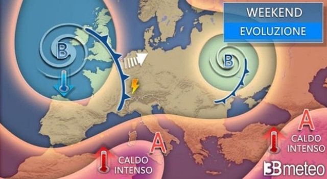 Caldo record al Centro-Sud, temporali e nubifragi al Nord: Italia spaccata