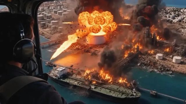 Trump zveřejnil AI video s hořícím ostrovem Charg