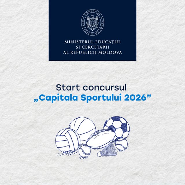 Este lansat concursul „Capitala Sportului – 2026”