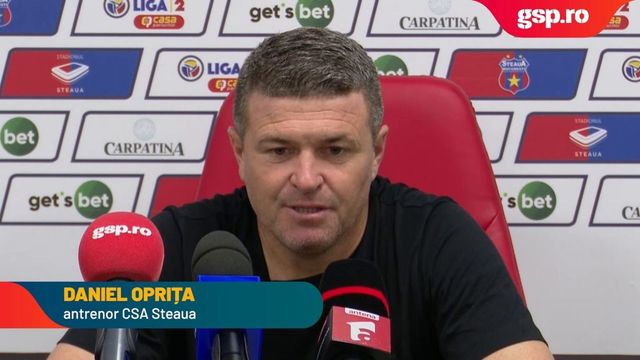 Cum a reacționat Daniel Oprița după CSA Steaua - Ceahlăul Piatra Neamț