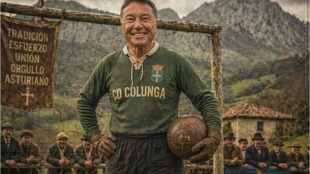 El Colunga jugará con un portero de 70 años