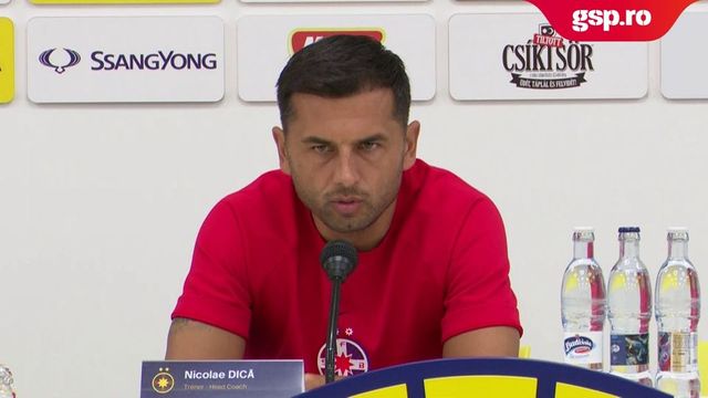 Nicolae Dică, înaintea meciului cu Dunajska Streda: „Echipa pe care o întâlnim este într-o formă foarte bună”
