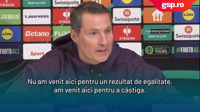 Brian Priske, antrenorul celor de la Sparta Praga, declarații înaintea duelului cu Universitatea Craiova din Conference League