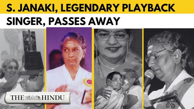 Veteran playback singer S Janaki, known as Nightingale of South India, dies at 88