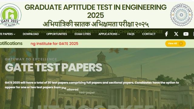 GATE 2025 To Be Conducted By IIT Roorkee On February 1, 2, 15 And 16