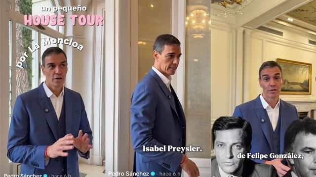 Sánchez enseña la Moncloa “en plan Isabel Preysler”