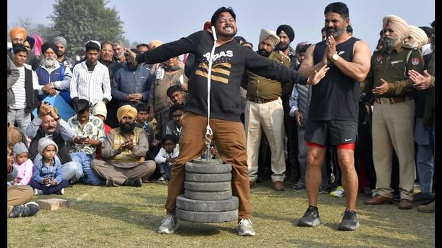 Ludhiana: Acrobats steal show at Kila Raipur Games